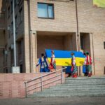 Відбулось урочисте підняття Державного Прапору України та покладення квітів до пам’ятника Т. Г. Шевченка