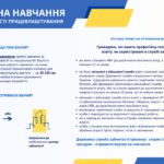Служба зайнятості пропонує скористатися унікальною нагодою – отримати ВАУЧЕРНА НАВЧАННЯ