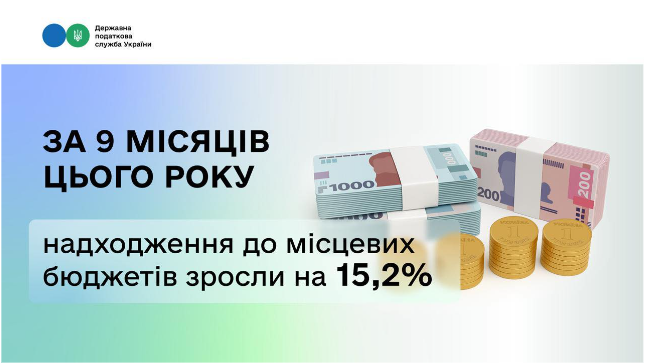Леся Карнаух: За 9 місяців цього року надходження до місцевих бюджетів зросли на 15,2 %