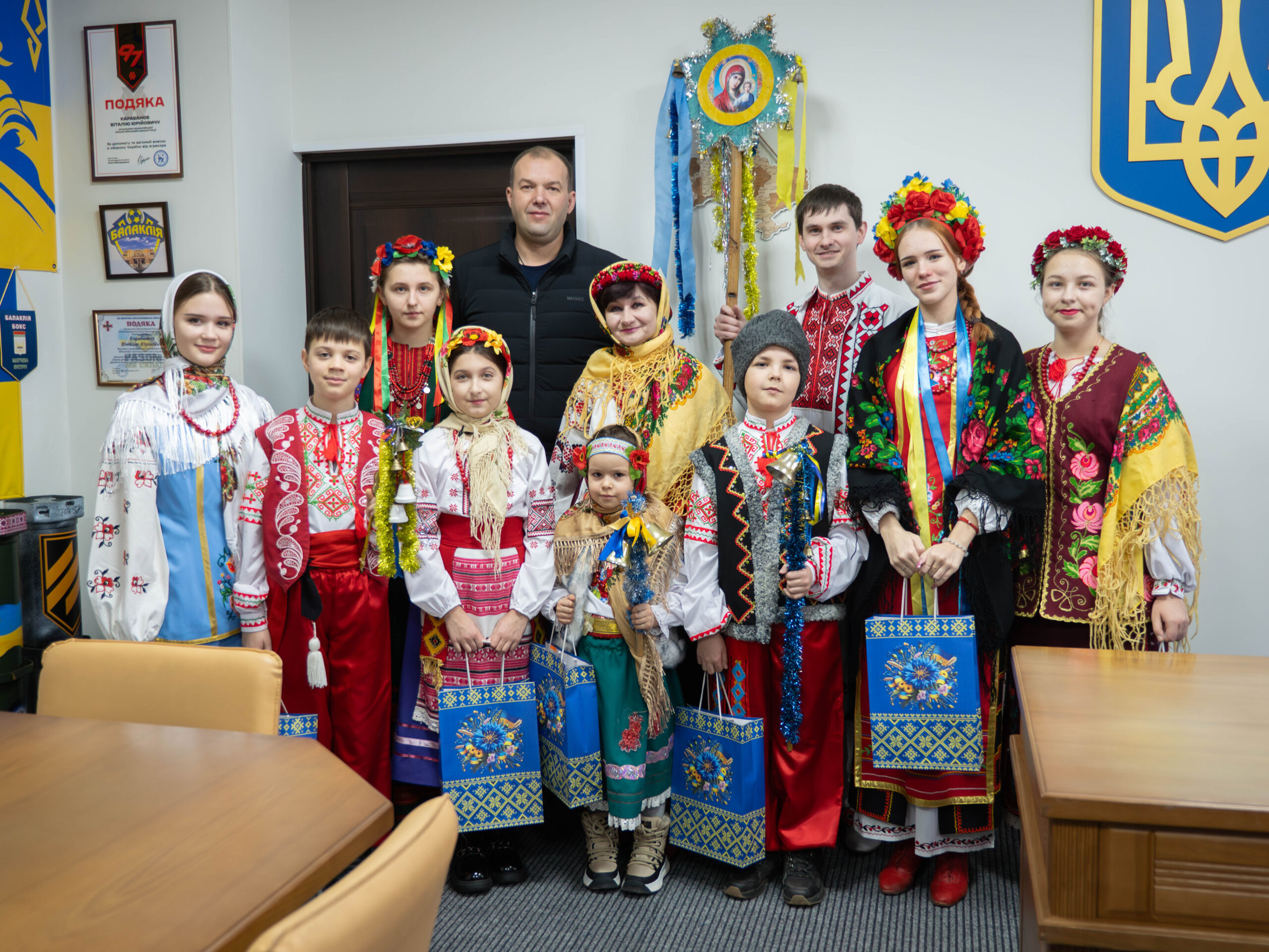 Привітання начальника Балаклійської МВА Віталія Карабанова з Різдвом Христовим