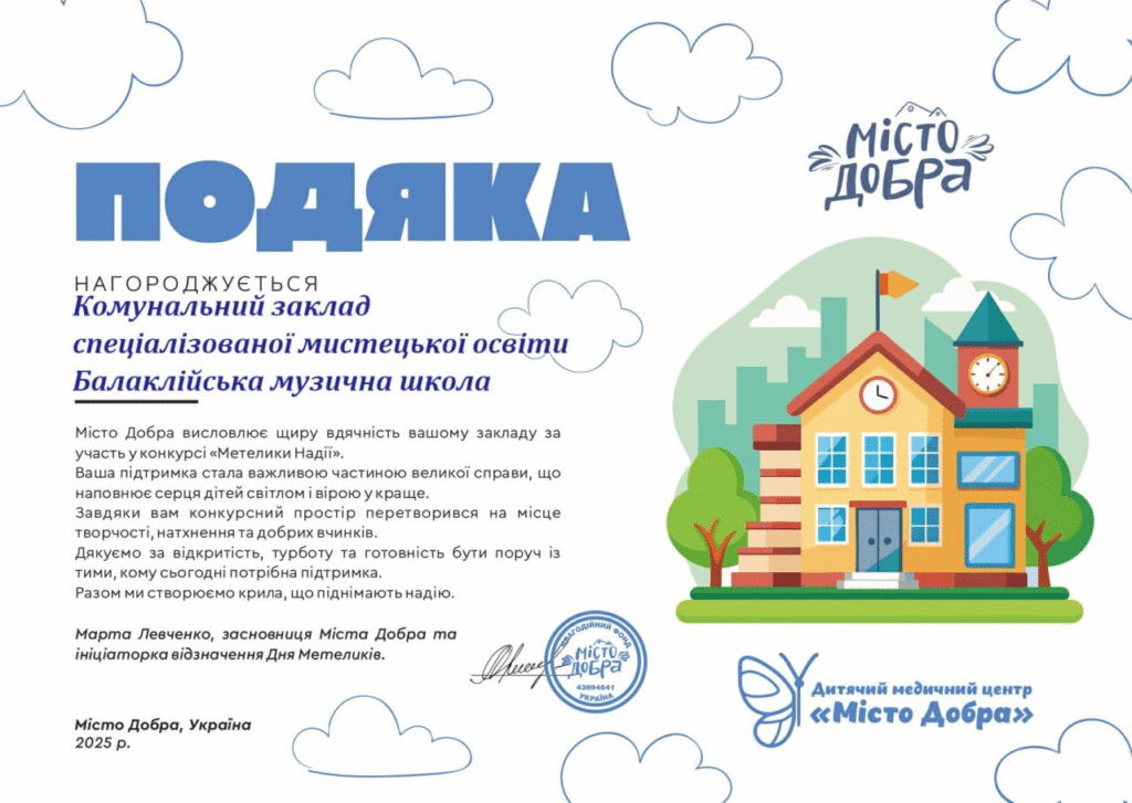 Метелики надії: юні художники Балаклійщини дарують добро.