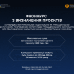 Конкурс проєктів з утвердження української національної та громадянської ідентичності: термін подачі заявок продовжено