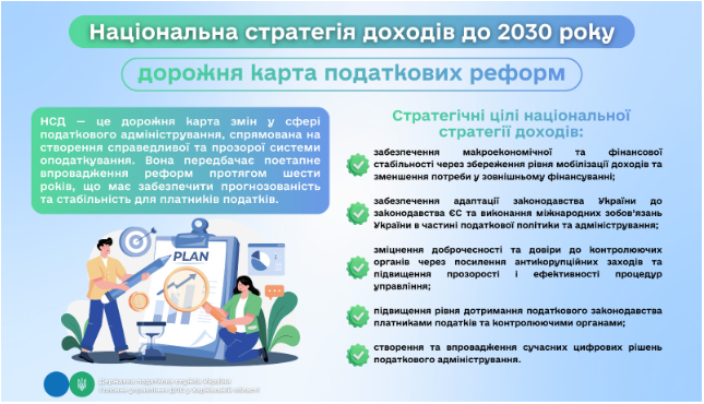 Національна стратегія доходів до 2030 року: дорожня карта податкових реформ