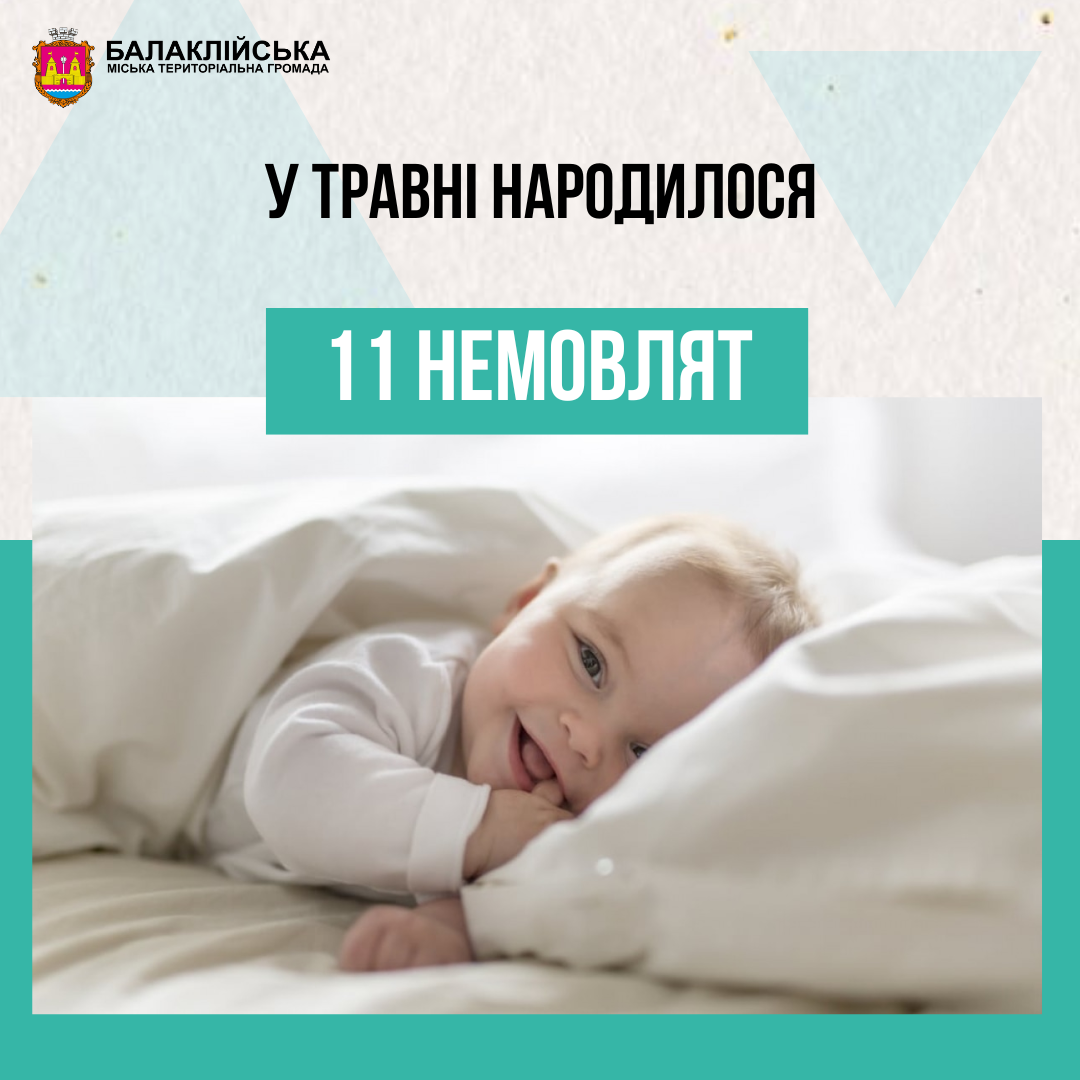 За травень місяць у Балаклійській громаді народилось 11 немовлят