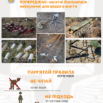 Центр протимінної діяльності інформує про небезпеку вибухонебезпечних предметів
