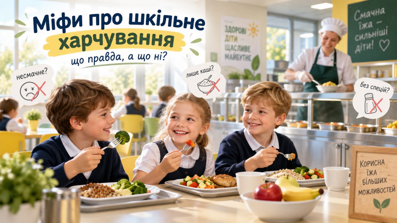 Міфи про шкільне харчування: що правда, а що ні?