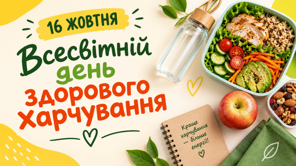 16 жовтня — Всесвітній день здорового харчування